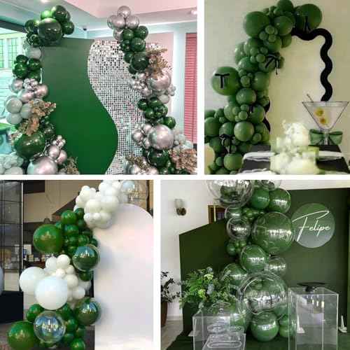 Dark Green Balloons 70pcs 12 Inches Balloons - Elegant Birthday Party Decorations for Men, Boys, Graduation, Baby Shower, Wedding, Kids Party Latex Balloons