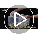 Attelite Stackable Clear Shoe Storage Boxes - Black, XL 6-Pack
