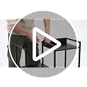 DUMOS TV Stand with 5 Fabric Drawers, Built-in Charging Station & Open Shelf