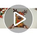 Merry Christmas Wooden Decorations Set - 3 Pcs Rustic Table Centerpieces