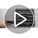 iLIVING 12-Inch Wall Mount Exhaust Fan with Variable Speed & Smart Controls