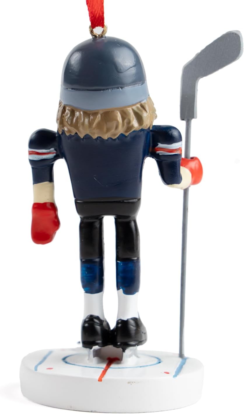 Hockey Nutcracker Christmas Ornament - Resin Sports Decor by ChalkTalkSPORTS