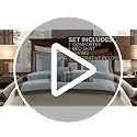 Queen Hotel Style Comforter Set Navy 7-Piece Bedding Collection