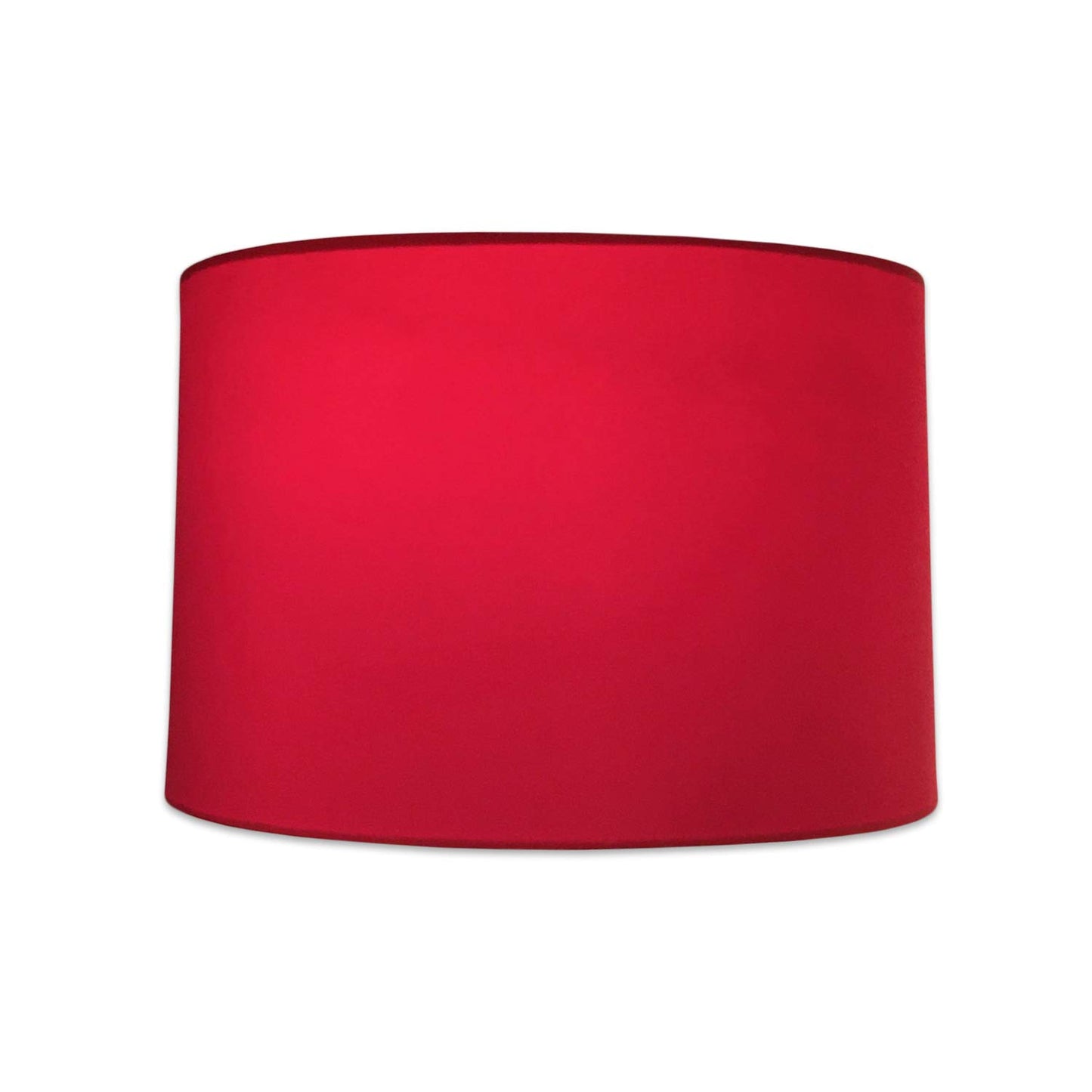 Royal Designs, Inc. Shallow Drum Hardback Lamp Shade, HB-610-10RED, Red, 9 x 10 x 7