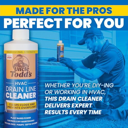 HVAC Drain Line Cleaner 32oz Pack of 4 - Fast-Acting, Bleach-Free System Solution