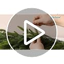 Glitzhome 2 PCS 6FT Christmas Norfolk Pine Garlands, Faux Real Touch
