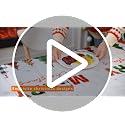 Preboun 3-Piece Christmas Tablecloth Set with Tree Pattern, Waterproof Plastic Covers