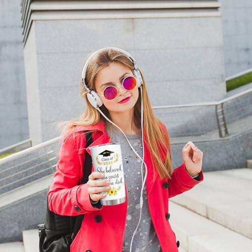 Graduation Gifts Tumbler 20oz - 2026 Graduation Gift for Women, College & High School Graduates - Pudmaple
