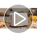 Aigostar 2-Slice Retro Toaster Cream White | Wide Slot Bread Toaster