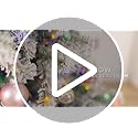 YITAHOME 6ft White Snow Flocked Artificial Christmas Tree with Remote Control