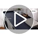 Gray Washer Dryer Countertop 54" W×27.5" D No Installation Necessary