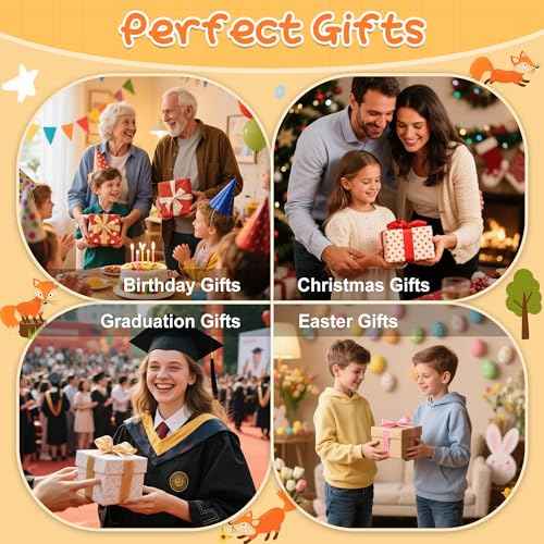 Fox Night Light for Kids, Cute Silicone Lamp with Rechargeable Dimmable 20 Mins Timer, Kids Bedside Decoration Light, Birthday Holiday Christmas Gifts Idea for Baby Girl Boy Friend