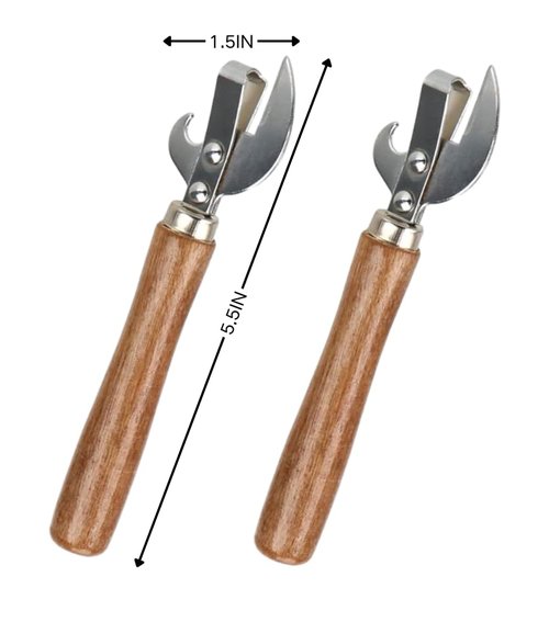 Hbrjtds Stainless Steel Japanese Can Opener Manual, Old Fashioned Vintage Style Handheld Tool for Kitchen & Camping, Small & Efficient Abridor de Latas Manual