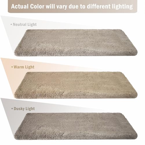 PURE ERA Cream Gray 8x30 Inch Carpet Stair Treads 14 Pcs Non-Slip Home Decor
