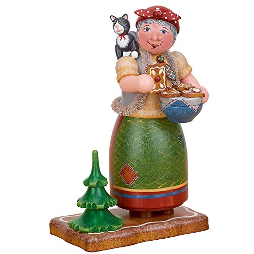 Hubrig Volkskunst Hand-Painted Gingerbread Witch Miniature - 20cm
