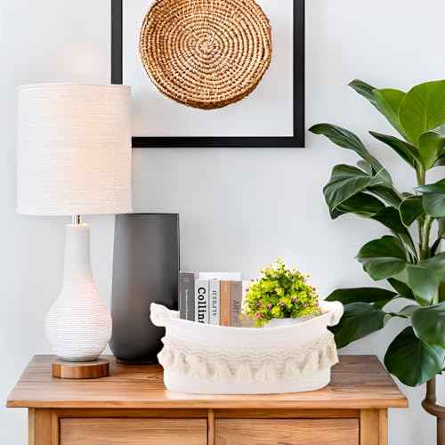 Small Basket for Gifts Empty, Woven Storage Cute Toilet Paper Storage Decorative Gift Basket Empty to Fill Baby Shower Nursery