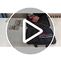 IPYIPY Black Fireproof Water-Resistant Document Organizer with Lock, 13-Pocket EVA File Box