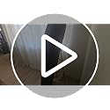 Full Length Arched Floor Mirror 55x20 Brown Velvet Frame Standing or Hanging