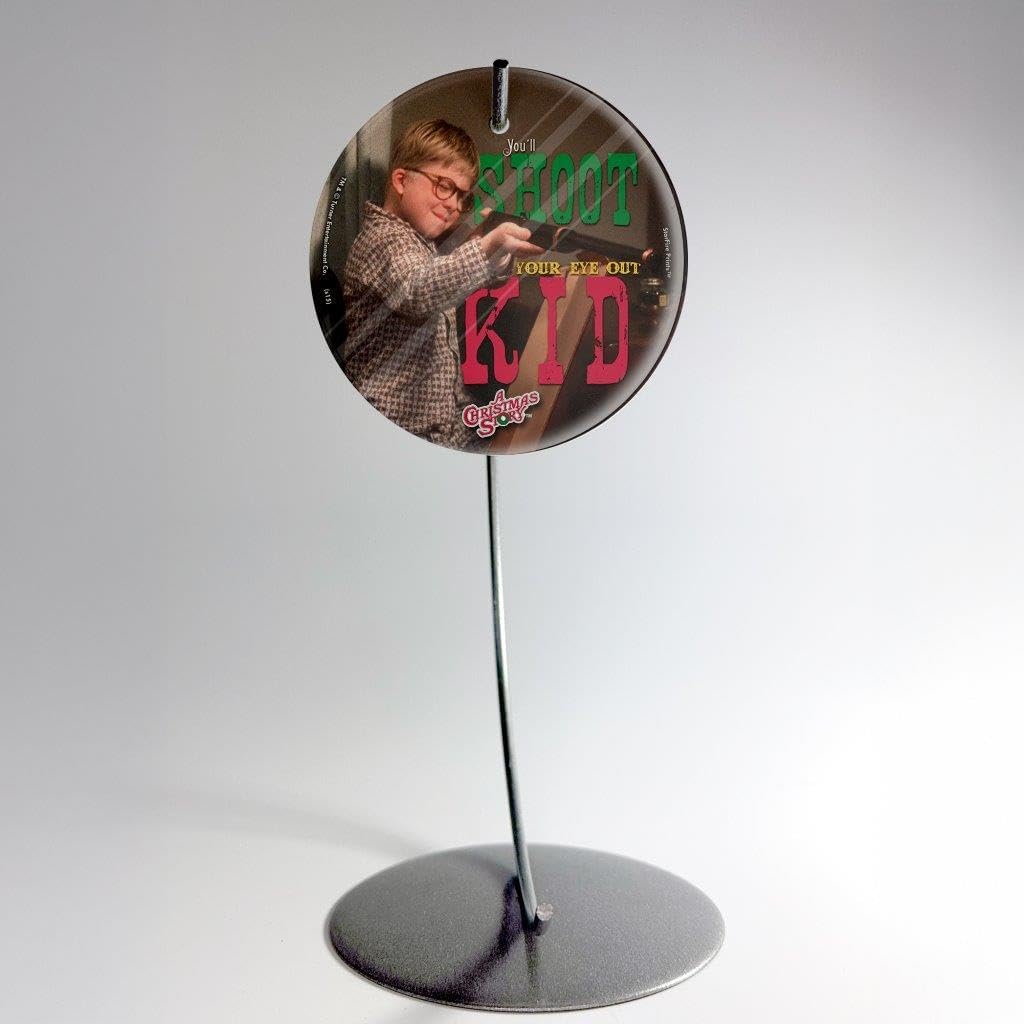 3.5” Starfire Glass Art – A Christmas Story Shoot Your Eye Out – Perfect Gift & Collectible