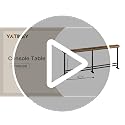 YATINEY Rustic Brown & Black 70.9" Adjustable Console Table with Power Outlet - Narrow Sofa Table for Living Room & Entryway, Model CT08UBR