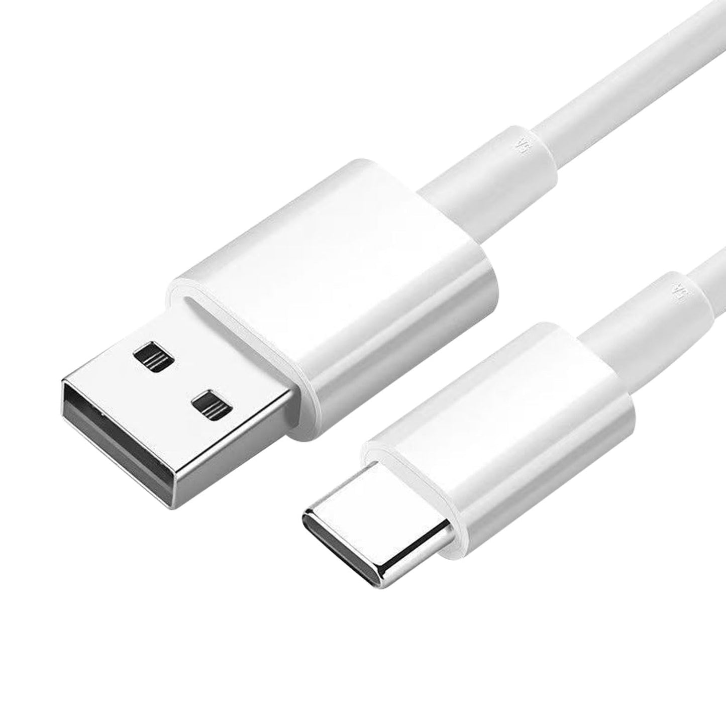 PlayHot USB A to USB C Cable - 1.6 Ft Handheld Fan in White | Durable & Portable Design
