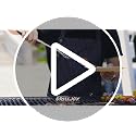 Black Grilljoy 8-Piece BBQ Grill Tools Set with Stainless Steel Spatula, Fork, Tongs & Cleaning Brush - Portable Barbecue Kit for Father's Day