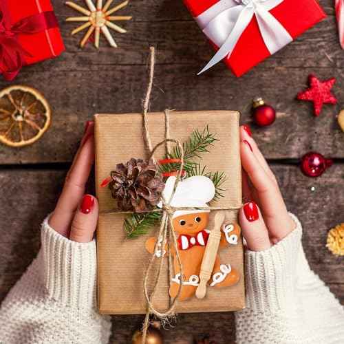 GuassLee Chef Gingerbread Christmas Decorations for Tree Apron Ornaments for Kids Christmas Tree Kitchen Baking Home Decor