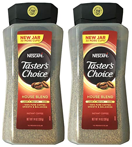 Instant Coffee Pack of 2 - Original Gourmet 14 Oz Variety Unflavored