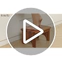 FANATU 9-Inch Wooden Bed Step Stool with Handle, Heavy Duty Acacia Bathroom & Kitchen Step
