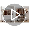 Heavy Duty Clothes Rack Extra Large Silver Load 650 LBS with 2 Shelves & Wheels