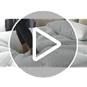 Hansleep White Twin XL Mattress Topper 1.5 Inch Memory Foam College Dorm