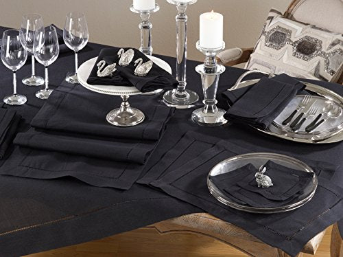 SARO LIFESTYLE Classic Hemstitch Table Runner - Elegant Everyday with