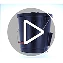 Pure Garden Metal Ash Bucket & Shovel Set - 4.75-Gallon Fireplace & Firepit Ash Disposal