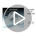Hurricane Supreme 18-Inch Wall-Mount Oscillating Fan - 3 Speed Indoor Fan Pack