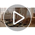 Boho Floral Area Rug 5x7 with Non-Slip Backing - Washable, Mid-Century Modern Style - Warm Ember