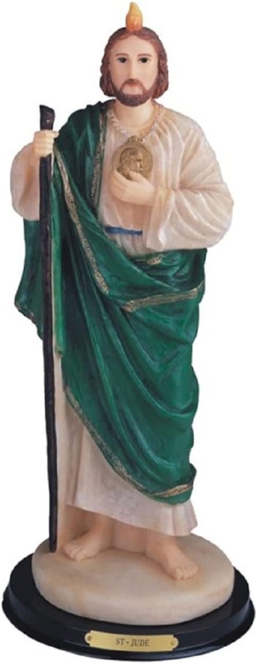 ICE ARMOR Saint Jude Statue - 9" Holy Figurine for Religious Decoration & Inspiration