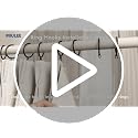MIULEE Olive Green Pinch Pleated Linen Blackout Curtains 40x108 Inches (Pack of 2, Loden)