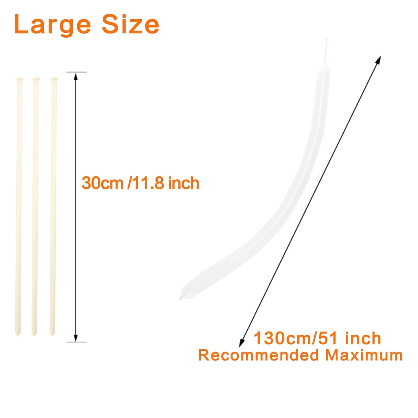 PIGETALE 100Pcs Clear 260 Balloons Transparent Long Balloons for Balloon Garland Thickening Skinny Latex Twisting Balloon for Animals Modeling Magic Clown Birthday Wedding Party Decorations