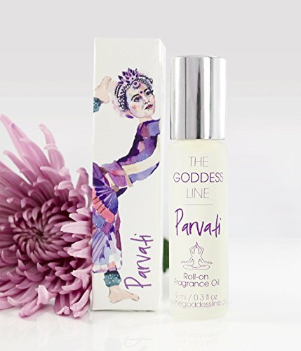 Parvati Roll-On Fragrance - Vanilla & Almond Scent for Relaxation, 1/3 oz