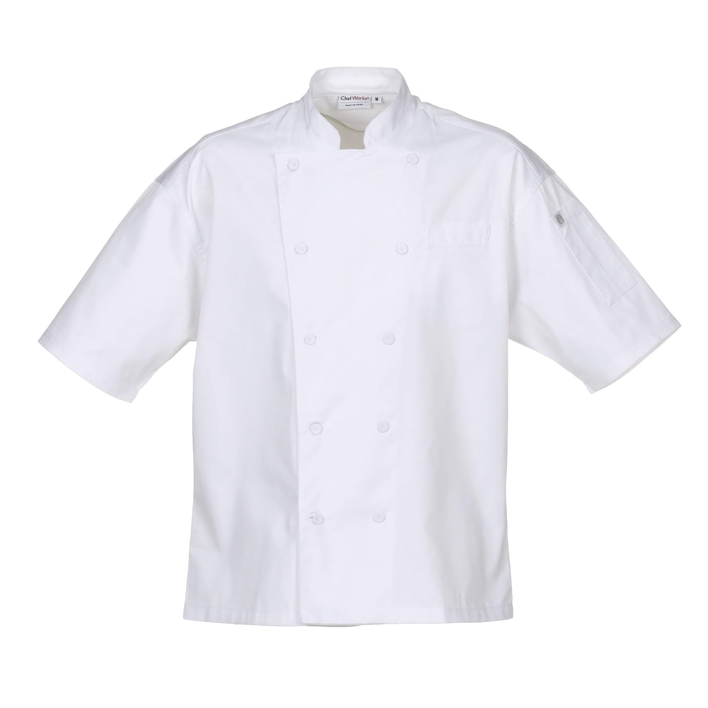 Chef Works Unisex Palermo Executive Chef Coat, White, Small