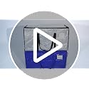 Clear Heavy Duty Moving Bags 12 Pack Waterproof Storage Totes with Handles & Zippers - Foldable Dorm & Storage
