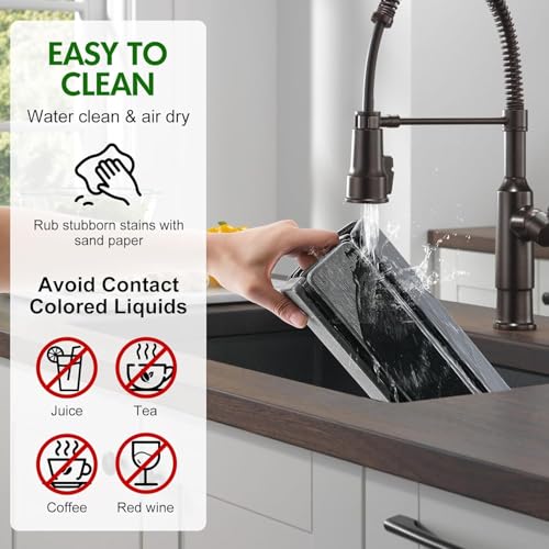 Large Stone Dish Drying Mat for Kitchen Counter - Water Absorbing, Foldable