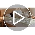 Sweetcrispy Full Size Cooling Bamboo Mattress Topper with Deep Pockets - White & Green