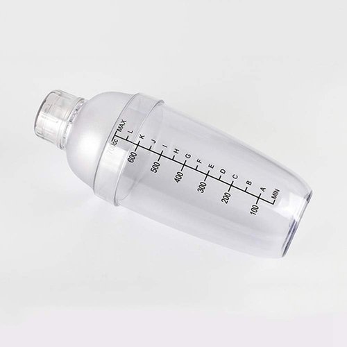 FEOOWV Cocktail Shaker - Handheld Drink Mixer for Boba Tea | Transparent 24 oz (700cc)