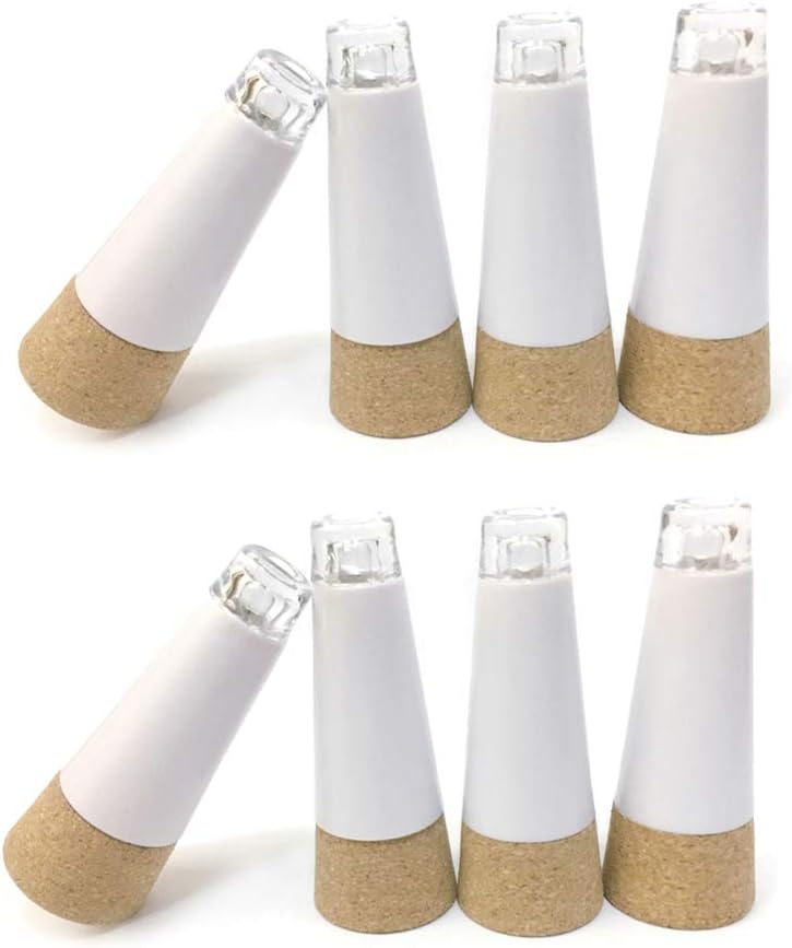 USB Rechargeable Bottle Cork Lights - Pack of 2 for Romantic Dinner & Party Decor
