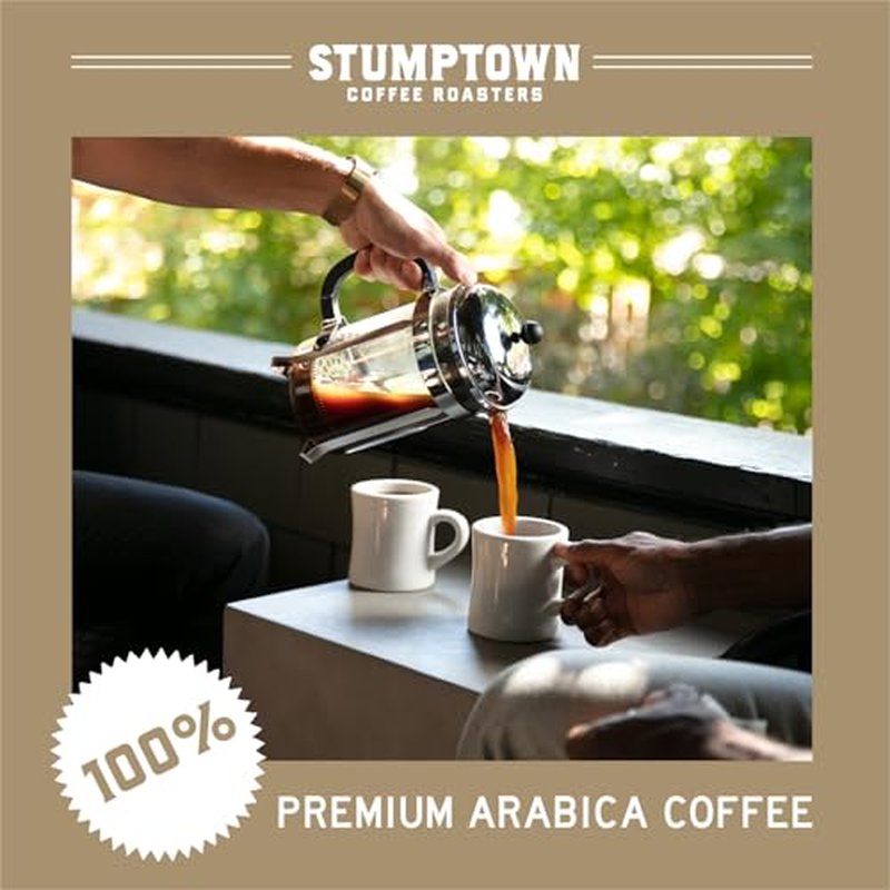 Stumptown Coffee Roasters, Medium Roast Whole Bean Coffee, 100% Arabica Coffee - Hair Bender 12 Ounce Bag with Flavor Notes of Citrus and Dark Chocolate