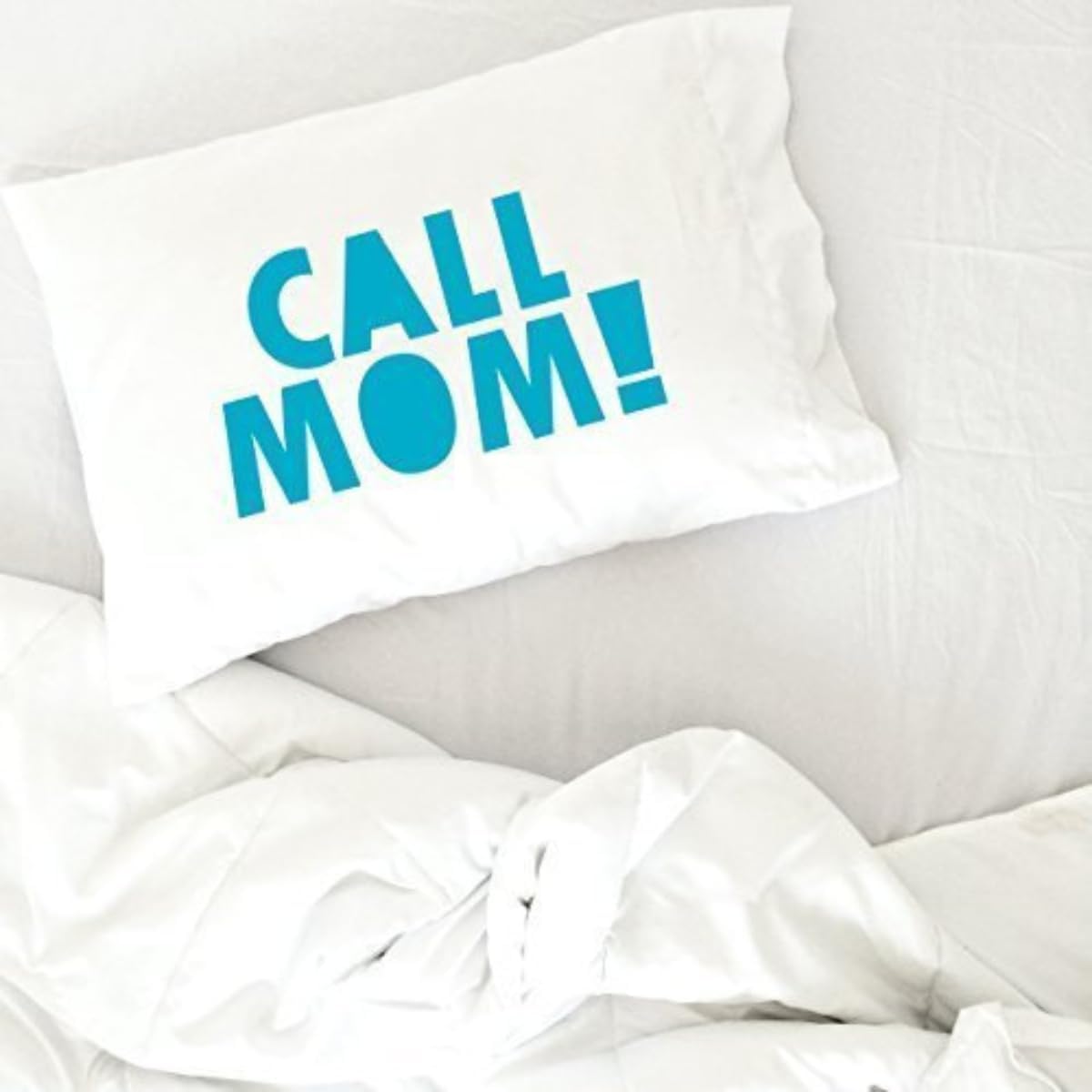 Personalized Pink Graduation Pillow Case - Call Mom Gift for College Dorm, Fits Standard/Queen