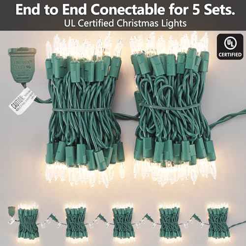 21ft White Christmas String Lights Indoor£¬Warm White 100 Count String Lights Plug in, Mini Xmas Lights Outdoor Clear White Christmas Tree Lights- String White Lights for Bedroom