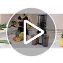 AMZCHEF Cold Press Juicer Machine with 6.5-Inch Wide Chute - Grey