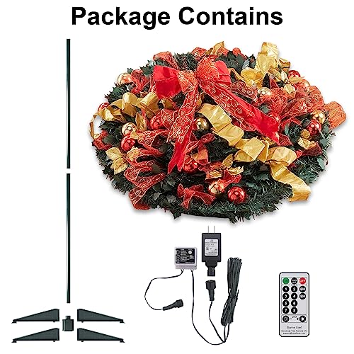 6.5FT Prelit Pop Up Christmas Tree with Lights and Remote, Fully